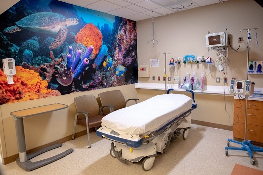 pre-op pediatric patient room