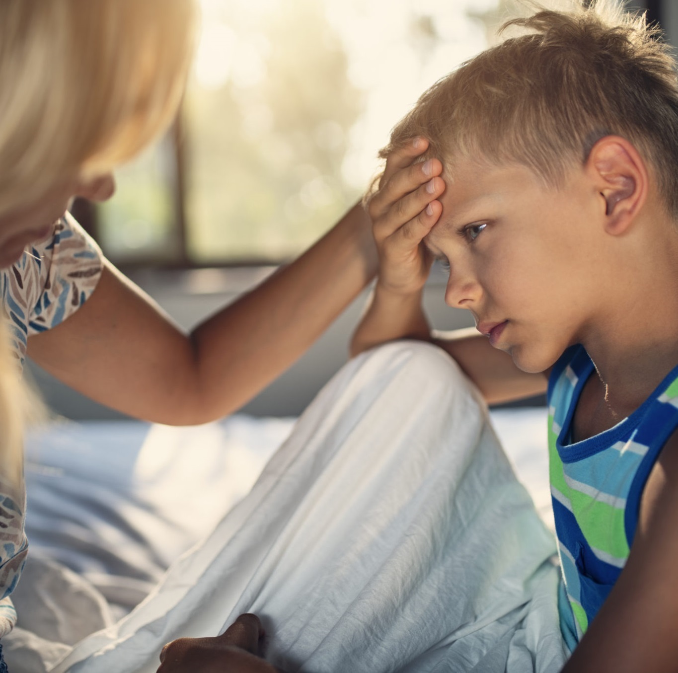 Kid with headache