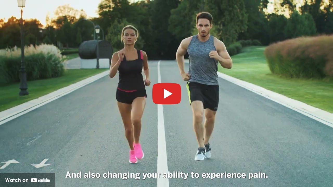 Man and woman jogging outdoors to support physical and mental health