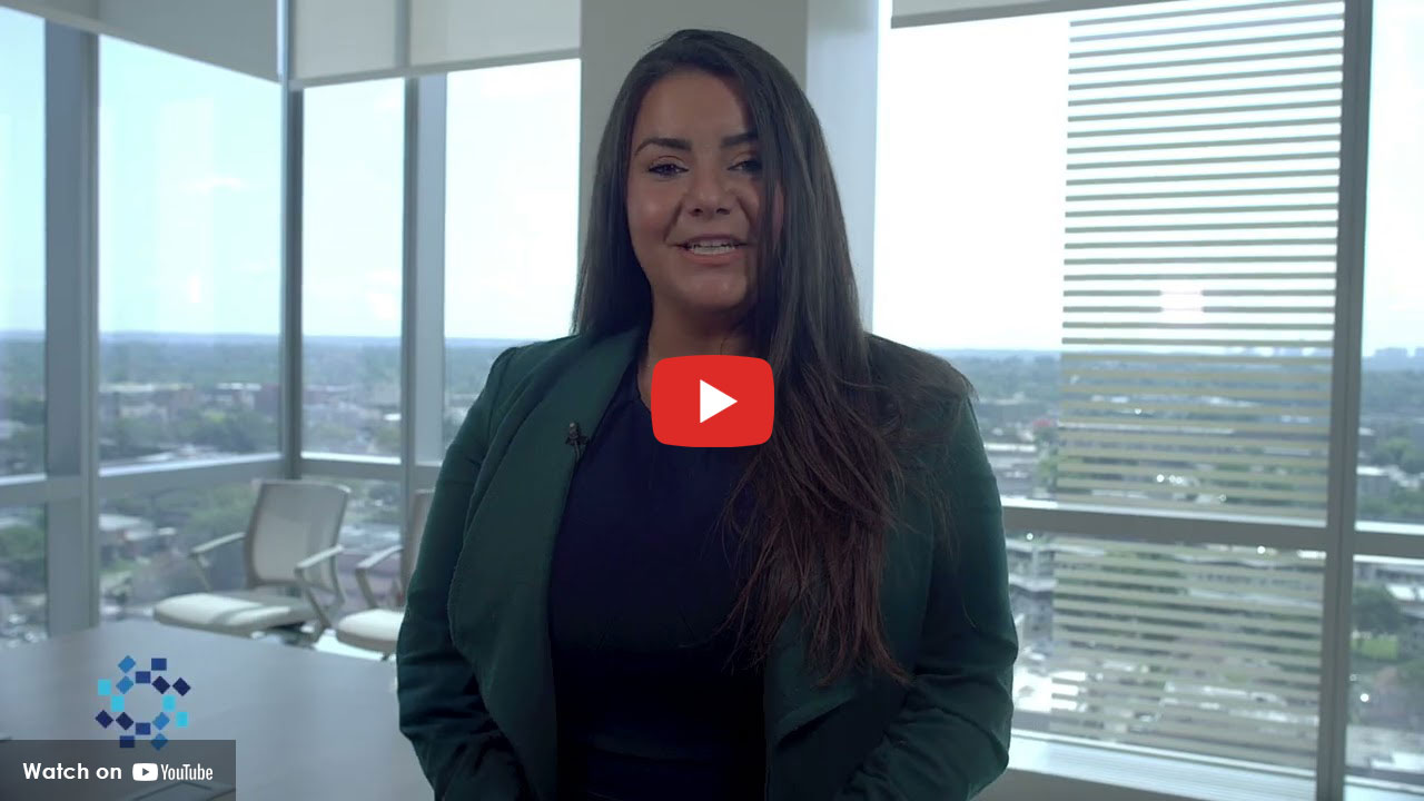 Nursing professional speaking in a hospital office